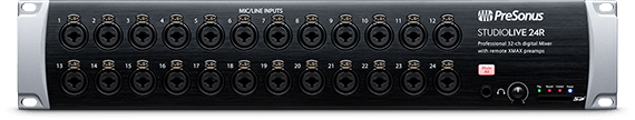 STUDIOLIVE 24R 46X26 DIGITAL RACK MIXER WITH 24 RECALLABLE XMAX PREAMPS